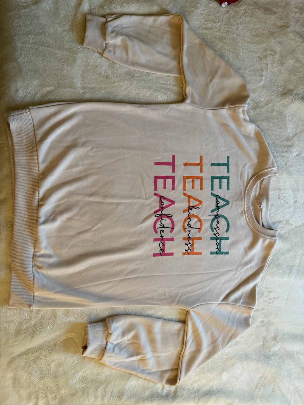 Kids Teachable Crewneck Sweatshirt - Pink